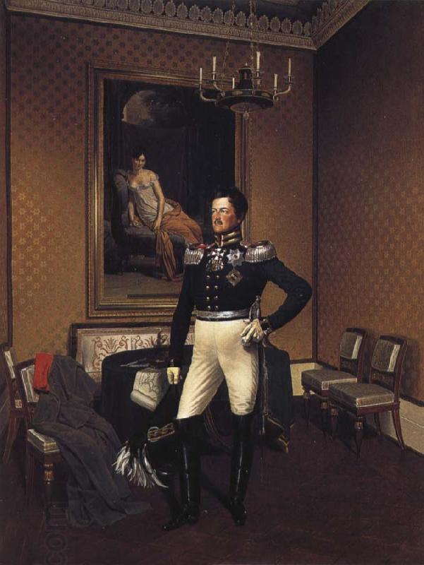 Franz Kruger Prince August von Preuben of Prussia China oil painting art